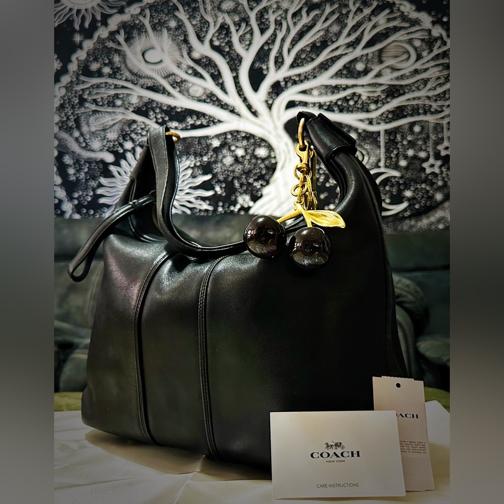 Vintage Y2K Coach Black soft Leather hobo shoulder bag 2001 years ❌70% OFF SALE❌ - Picture 11 of 17